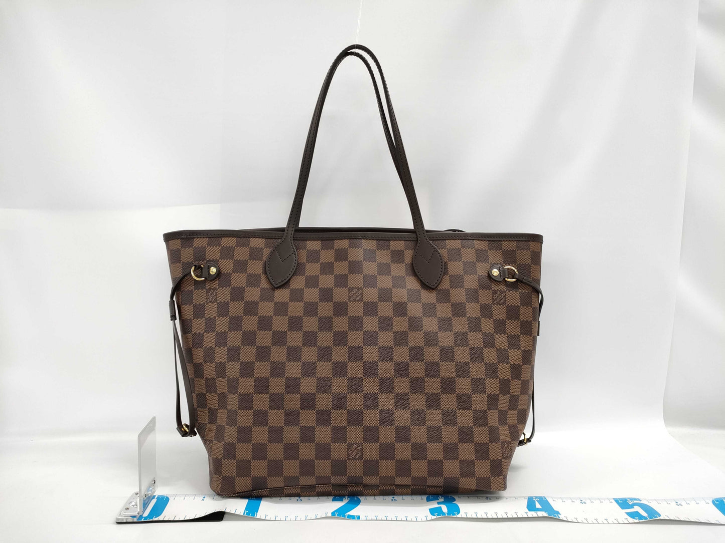 LOUIS VUITTON Damier Neverfull MM Tote Bag with Pouch