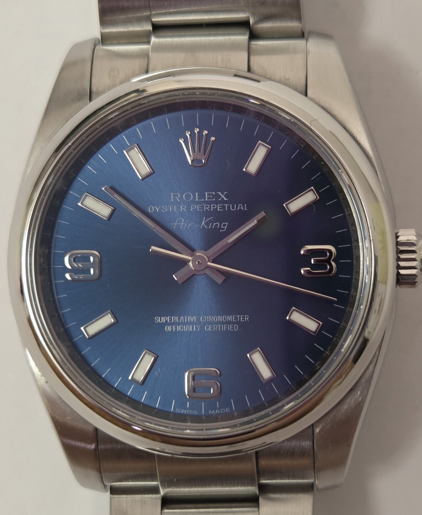 ROLEX 114200 Z904436 Blue Dial Men's Watch