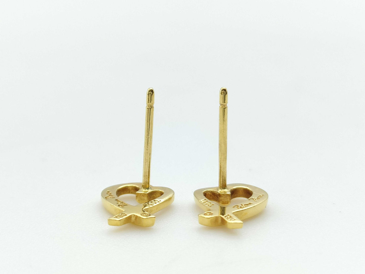 Tiffany & Co. Loving Heart YG 750 1.9g Earrings