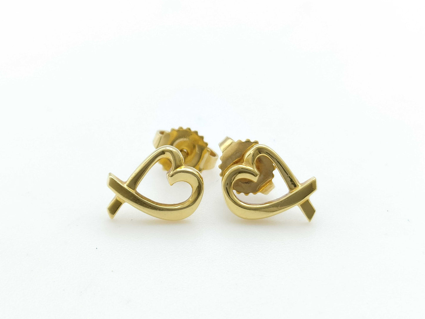 Tiffany & Co. Loving Heart YG 750 1.9g Earrings