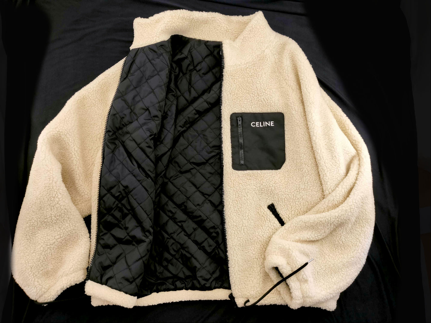 CELINE Loose Jacket Jersey Fleece L Jacket