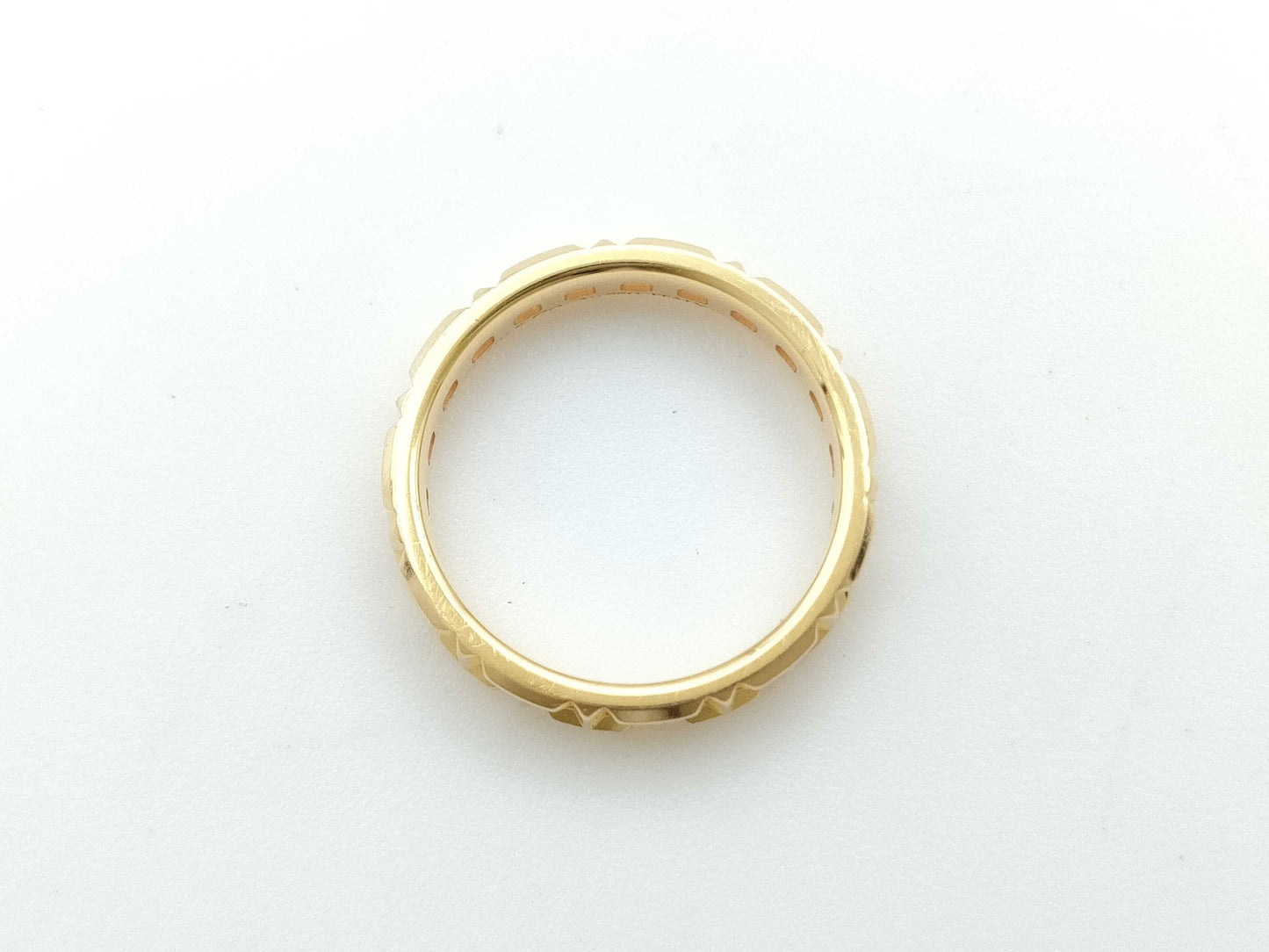 Tiffany & Co. T True Narrow Yellow Gold Au750 2.8g Ring
