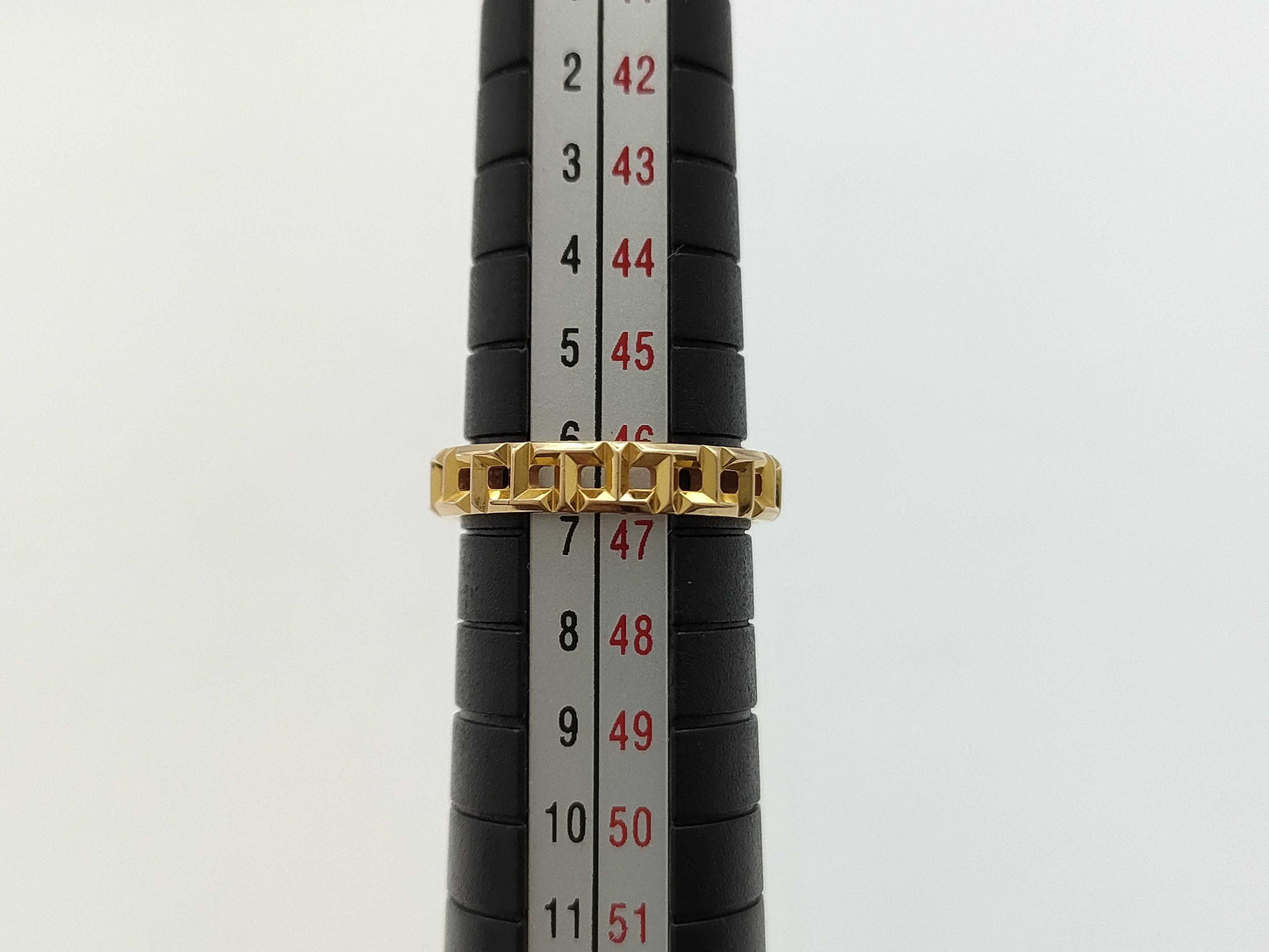 Tiffany & Co. T True Narrow Yellow Gold Au750 2.8g Ring