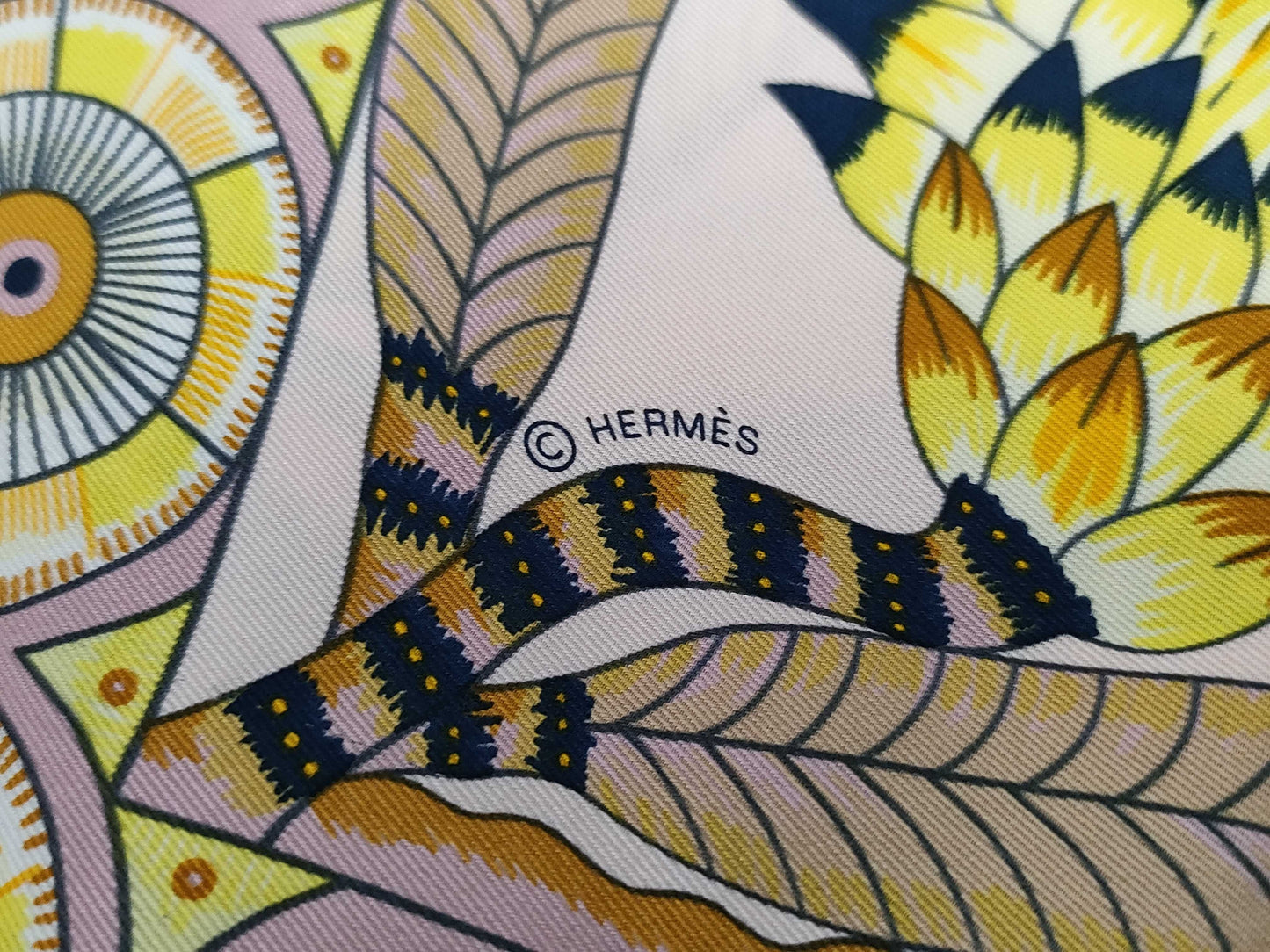 HERMES Carre 70 Savannah Dance Scarf with tag