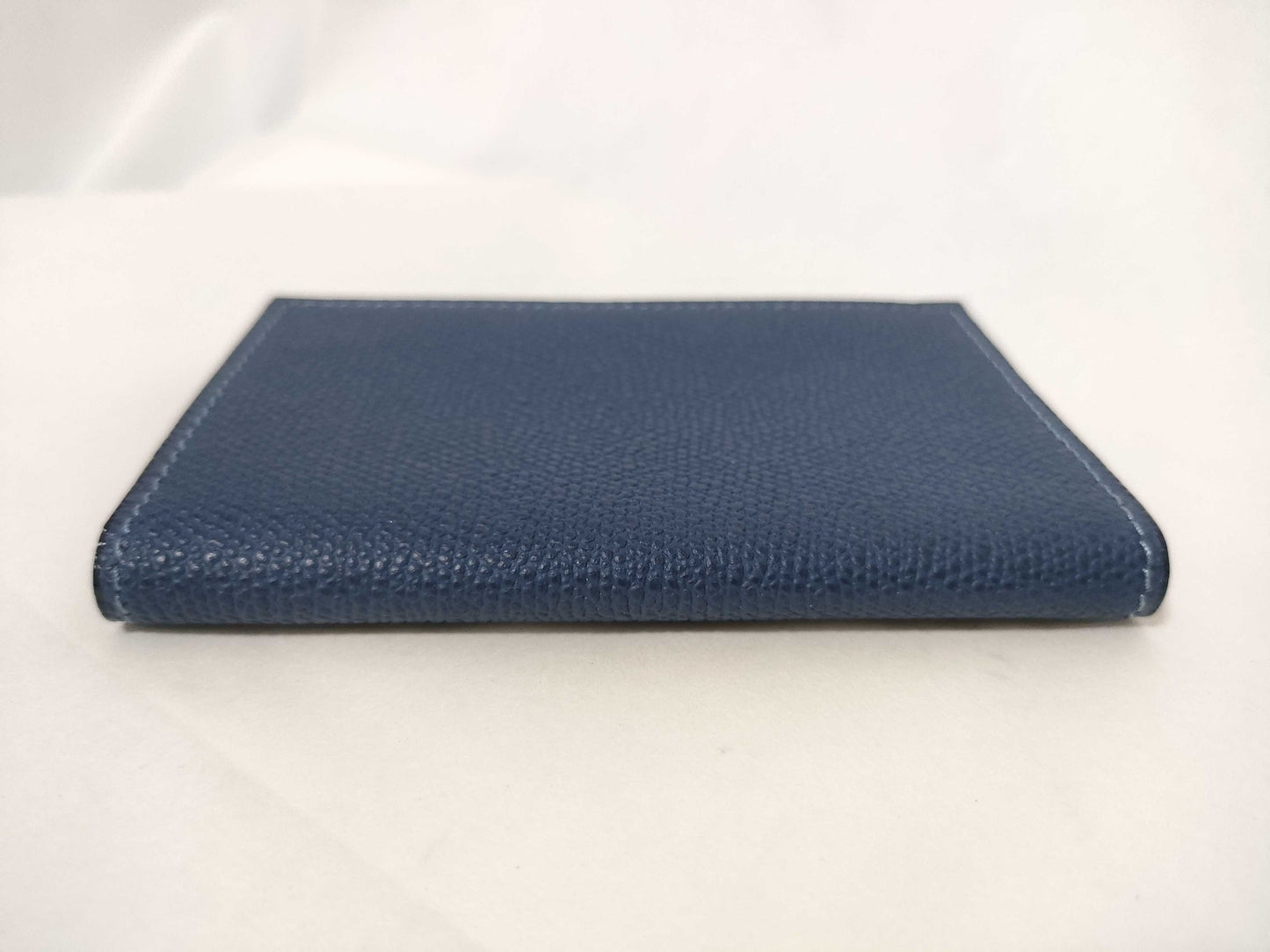 Valextra Business Card Case, Soft Calfskin, Navy. Card Case, Pass Case, Business Card Holder