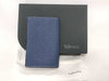Valextra Business Card Case, Soft Calfskin, Navy. Card Case, Pass Case, Business Card Holder