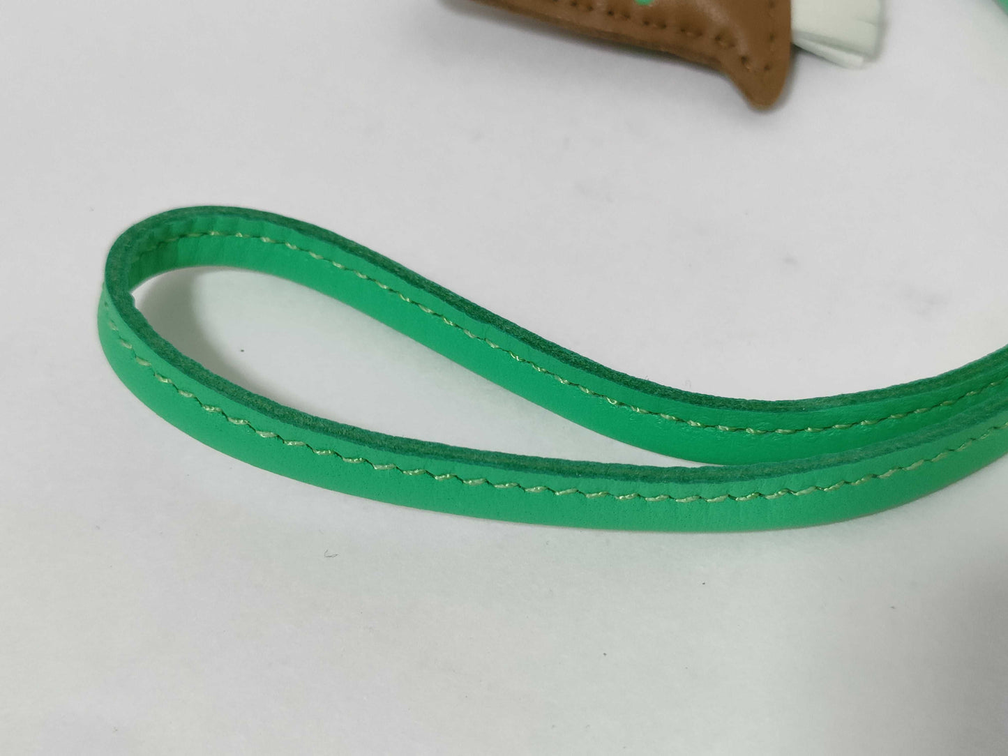 HERMES Rodeo PM Anjo Milo Craft/Vert Fizz/Vert Comic Key Case/Key Holder