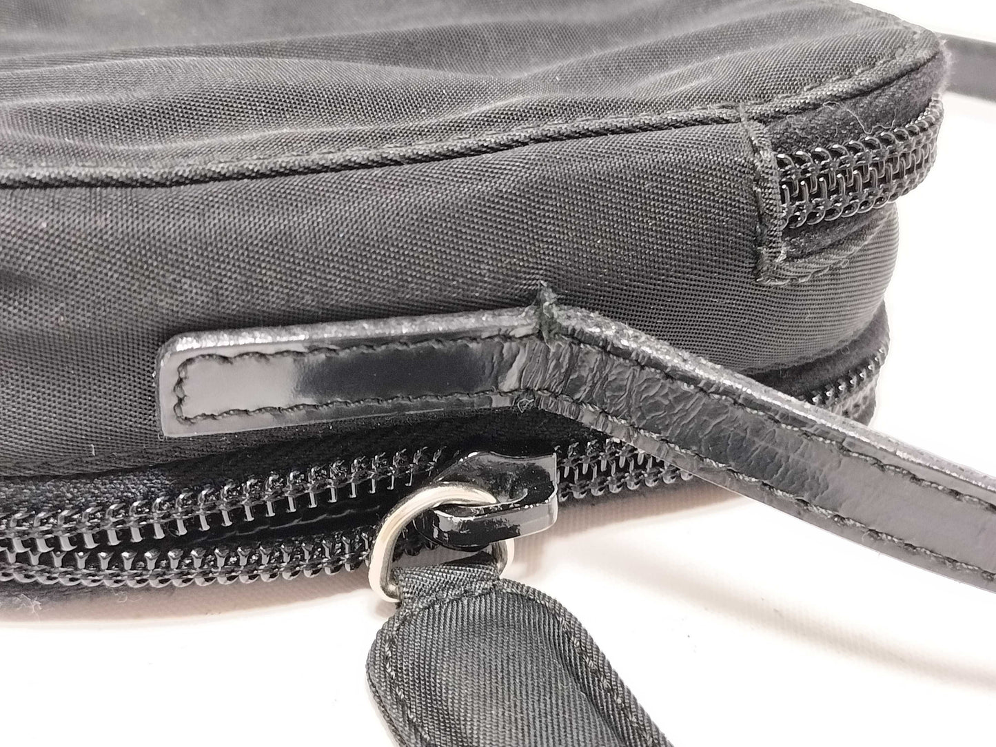 PRADA Nylon Prada Shoulder Bag Black Nylon Wallet