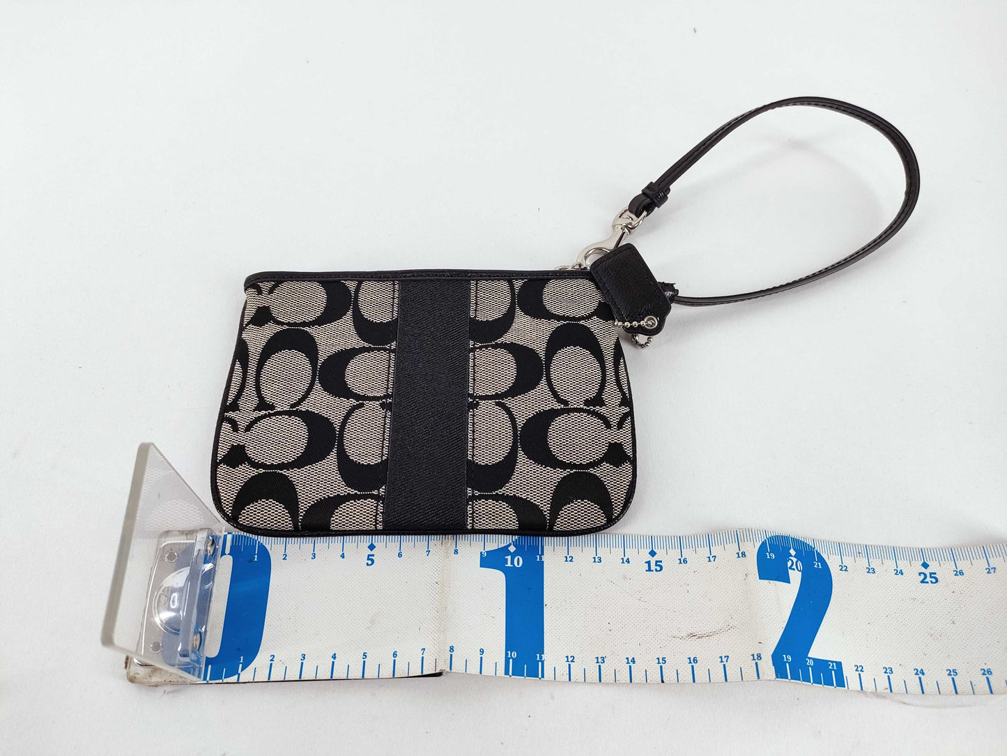 COACH Signature Coach Pouch Signature Handbag Black Handbag