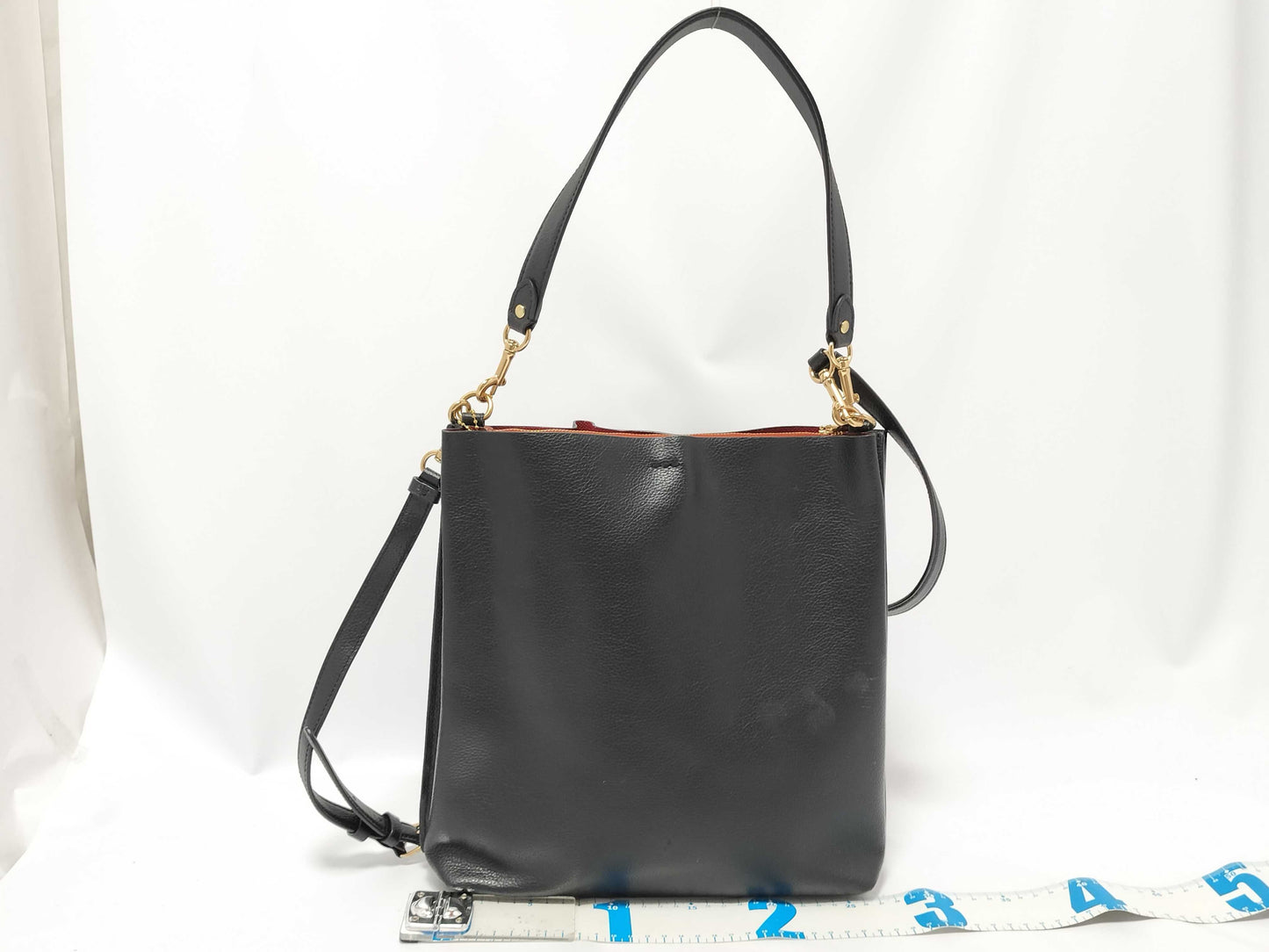 COACH 2-Way Handbag with Long Strap, Shoulder Bag, Black
