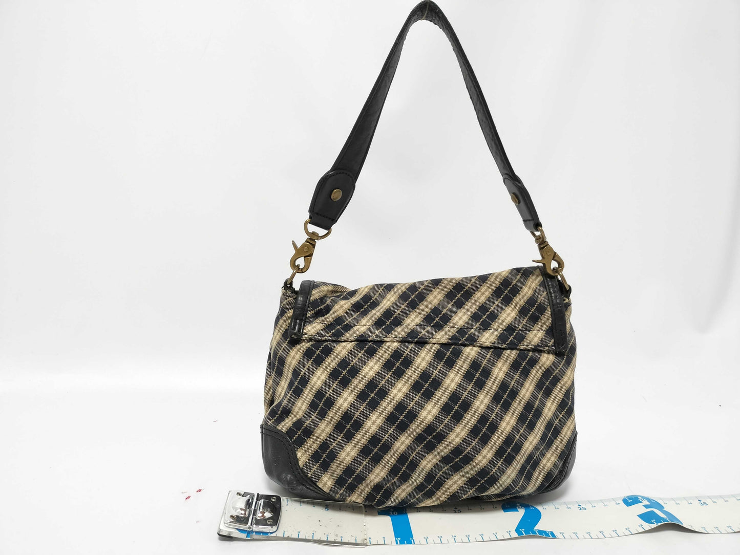 BURBERRY Handbag Tassel Black Shoulder Bag