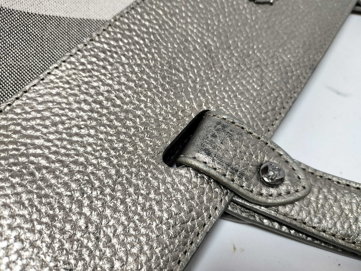 BURBERRY Silver Tote Bag