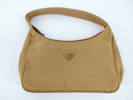PRADA Nylon Prada Handbag Nylon Beige Handbag