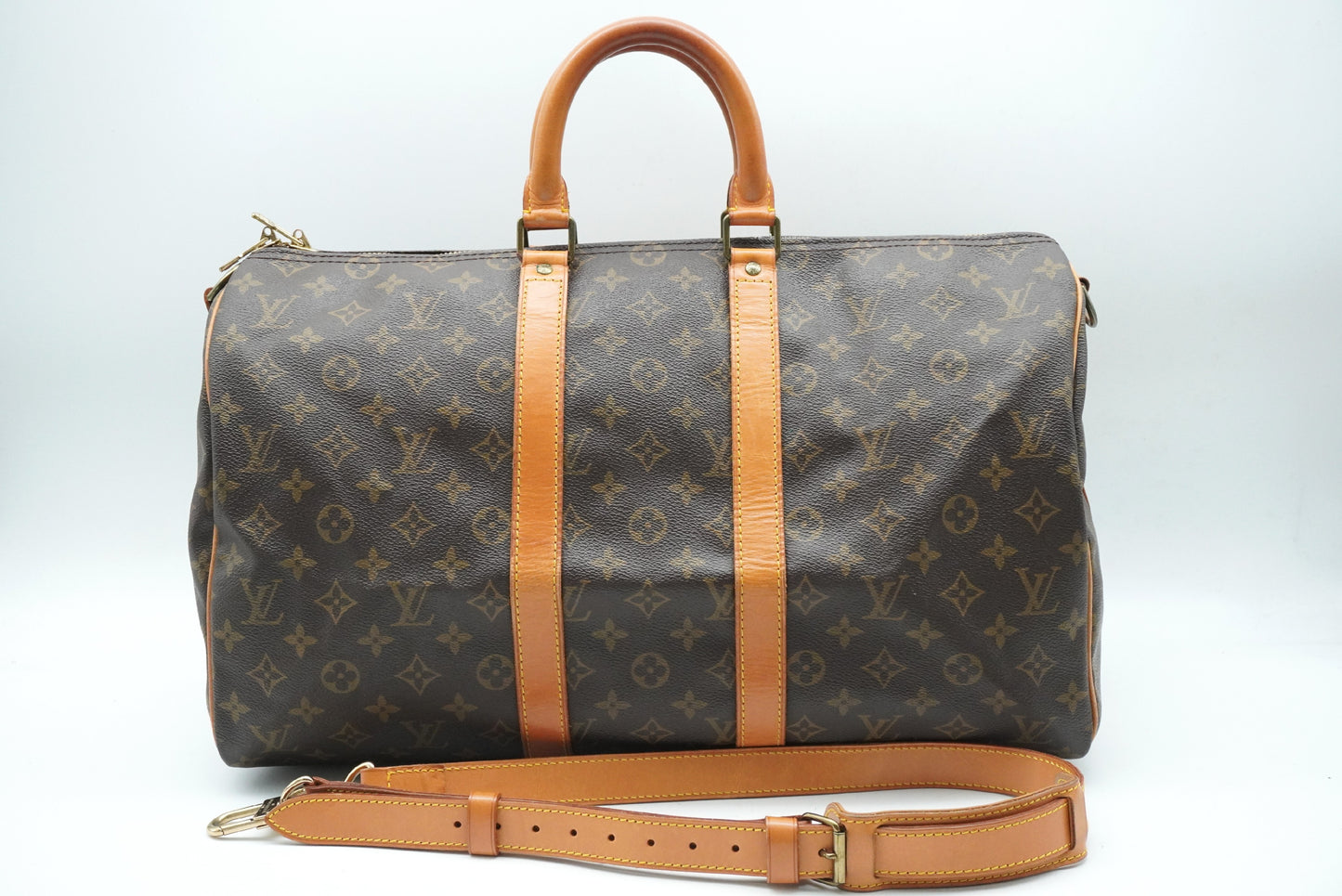 LOUIS VUITTON Monogram Keepall Bandouliere 45 M41418 Strap Boston Bag