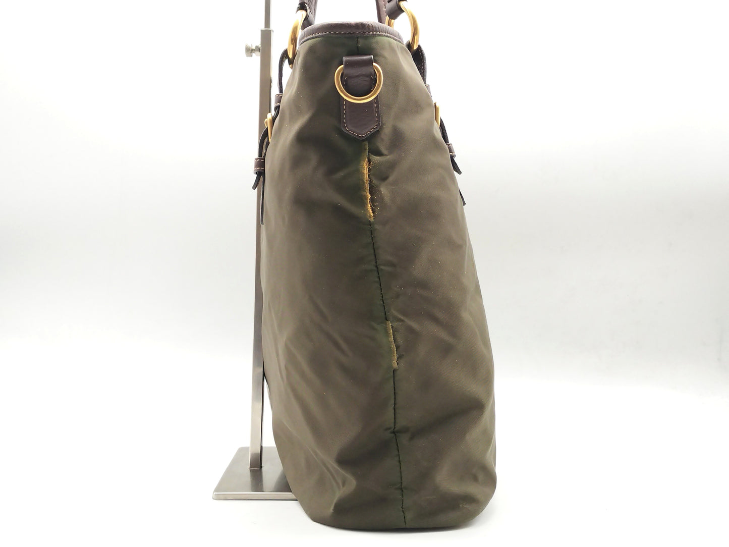 PRADA Tessuto Khaki Tote Bag