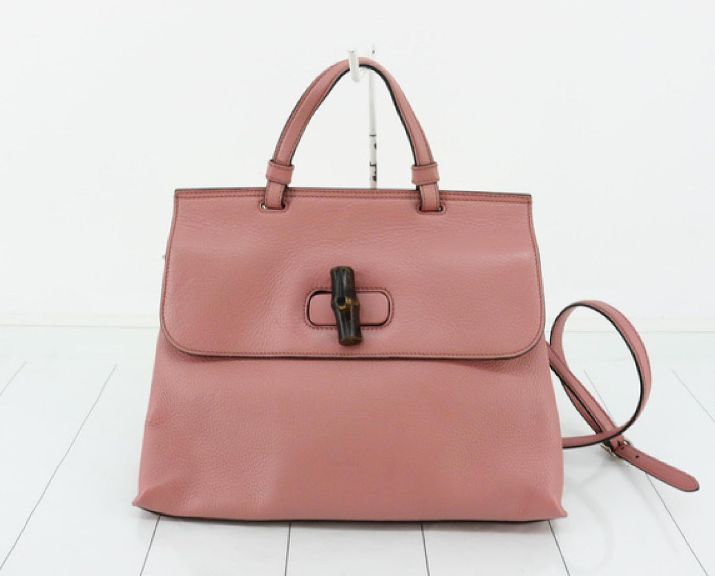 GUCCI Bamboo Turnlock Shoulder Bag with Strap 392013