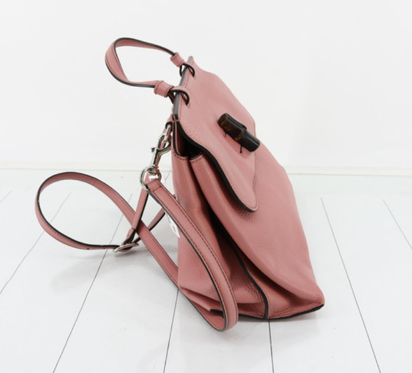 GUCCI Bamboo Turnlock Shoulder Bag with Strap 392013