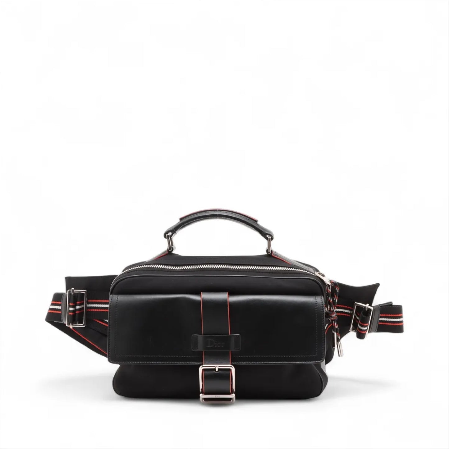 Dior Dior nylon x leather body bag shoulder bag
