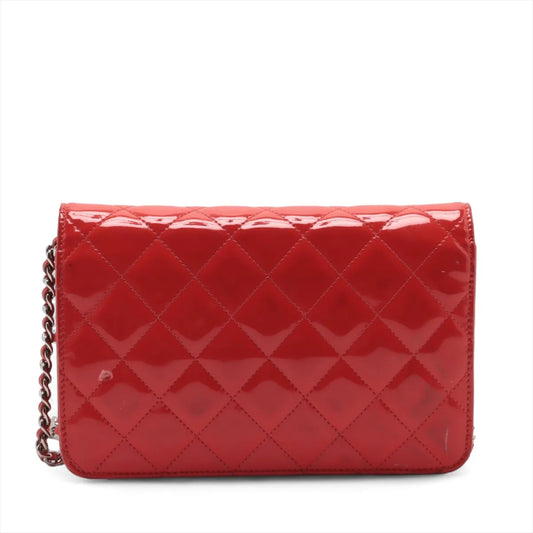CHANEL Matelasse Patent Leather Shoulder Bag, No. 14