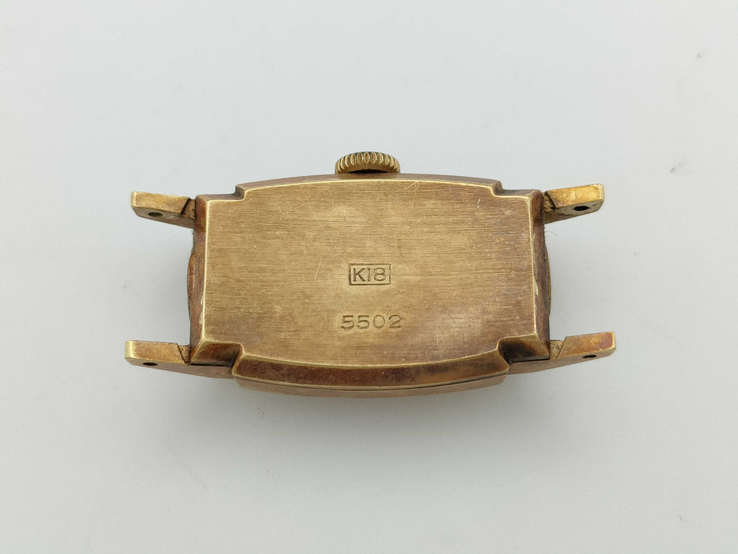 Hand-wound K18 ladies' watch