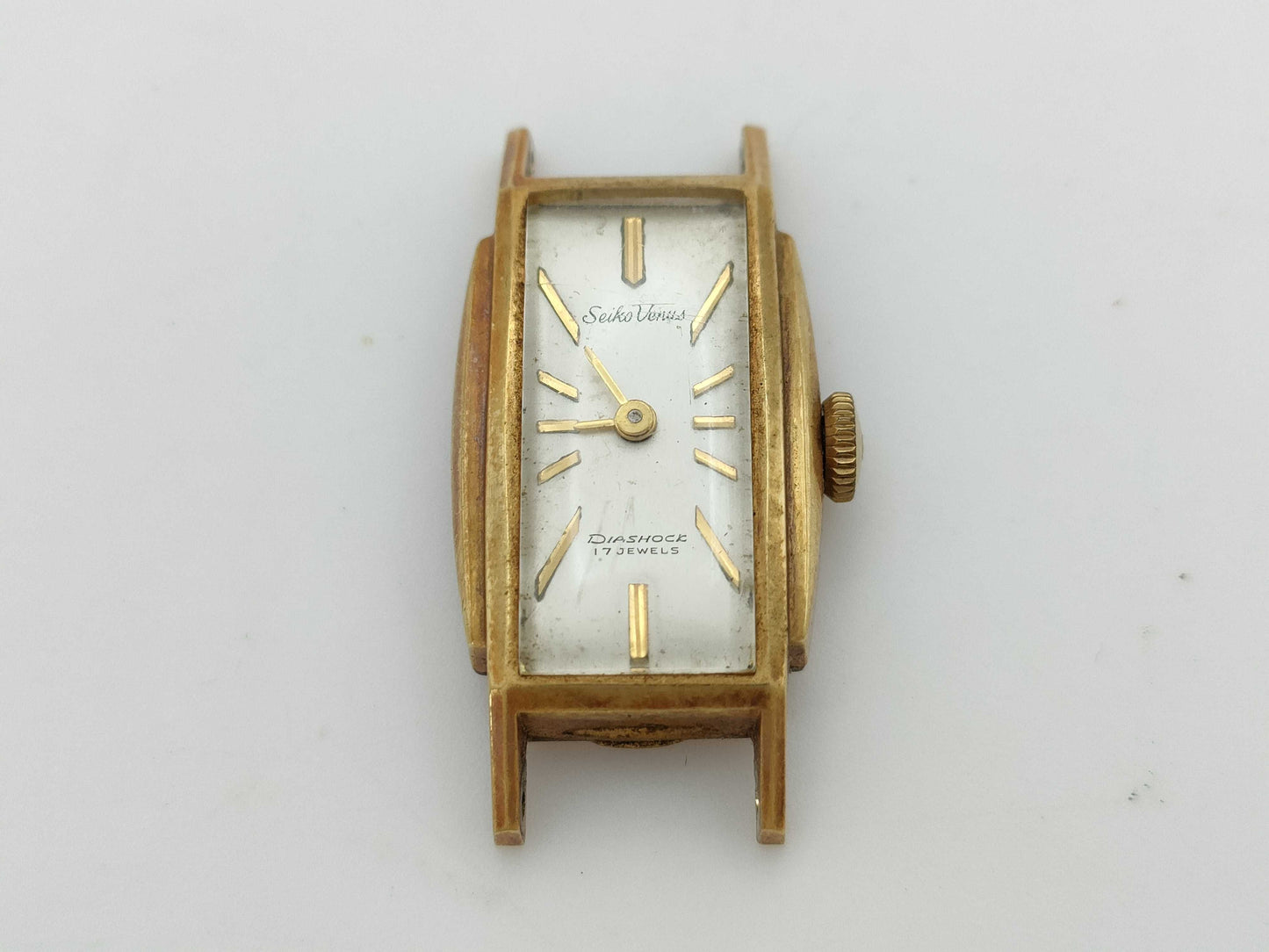 Hand-wound K18 ladies' watch