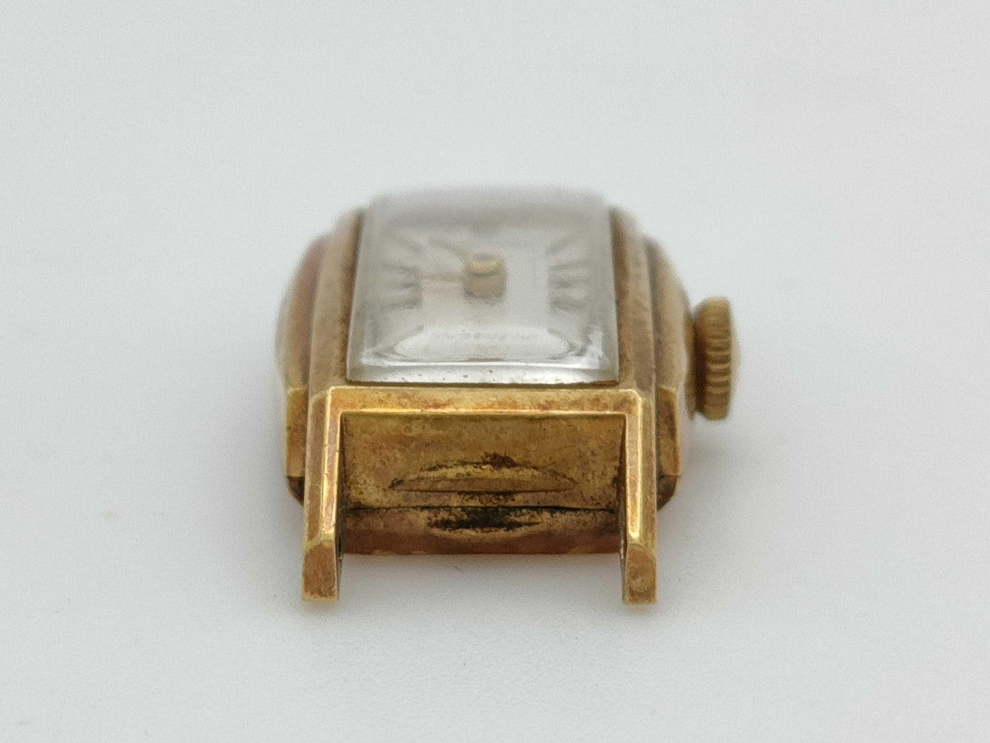 Hand-wound K18 ladies' watch