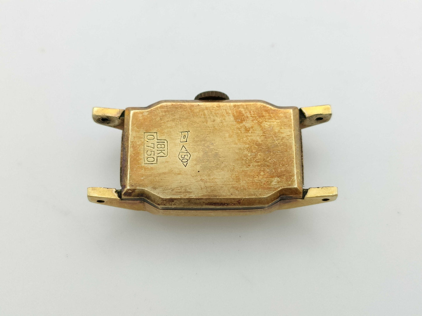 Hand-wound K18 ladies' watch