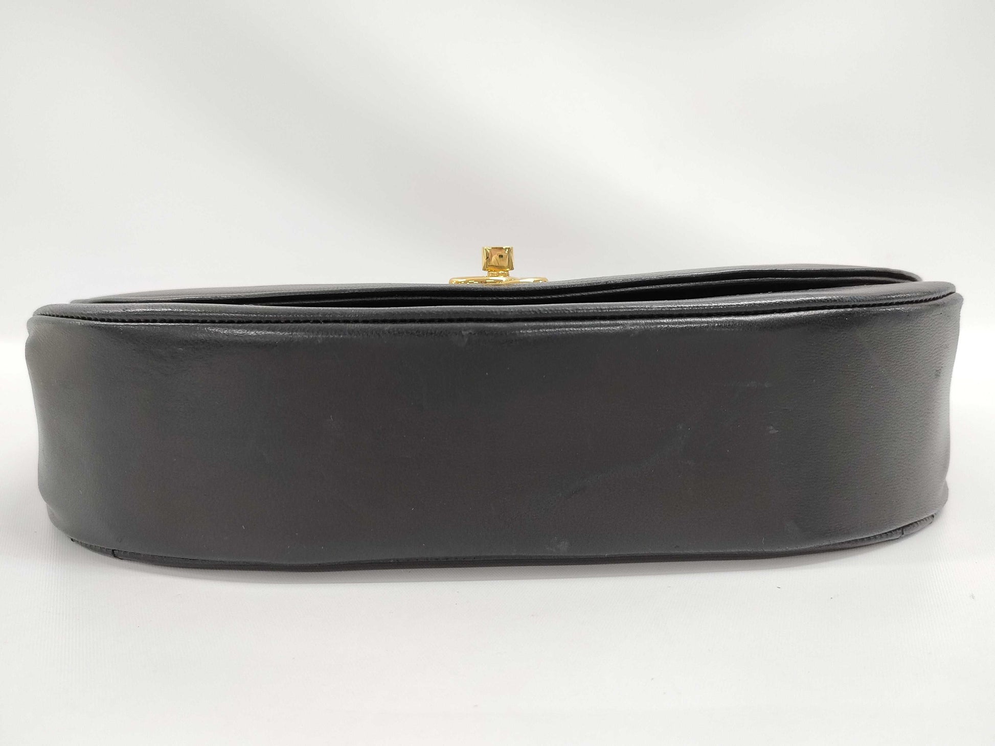 CHANEL Half Moon Shoulder Bag Black