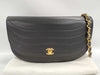 CHANEL Half Moon Shoulder Bag Black