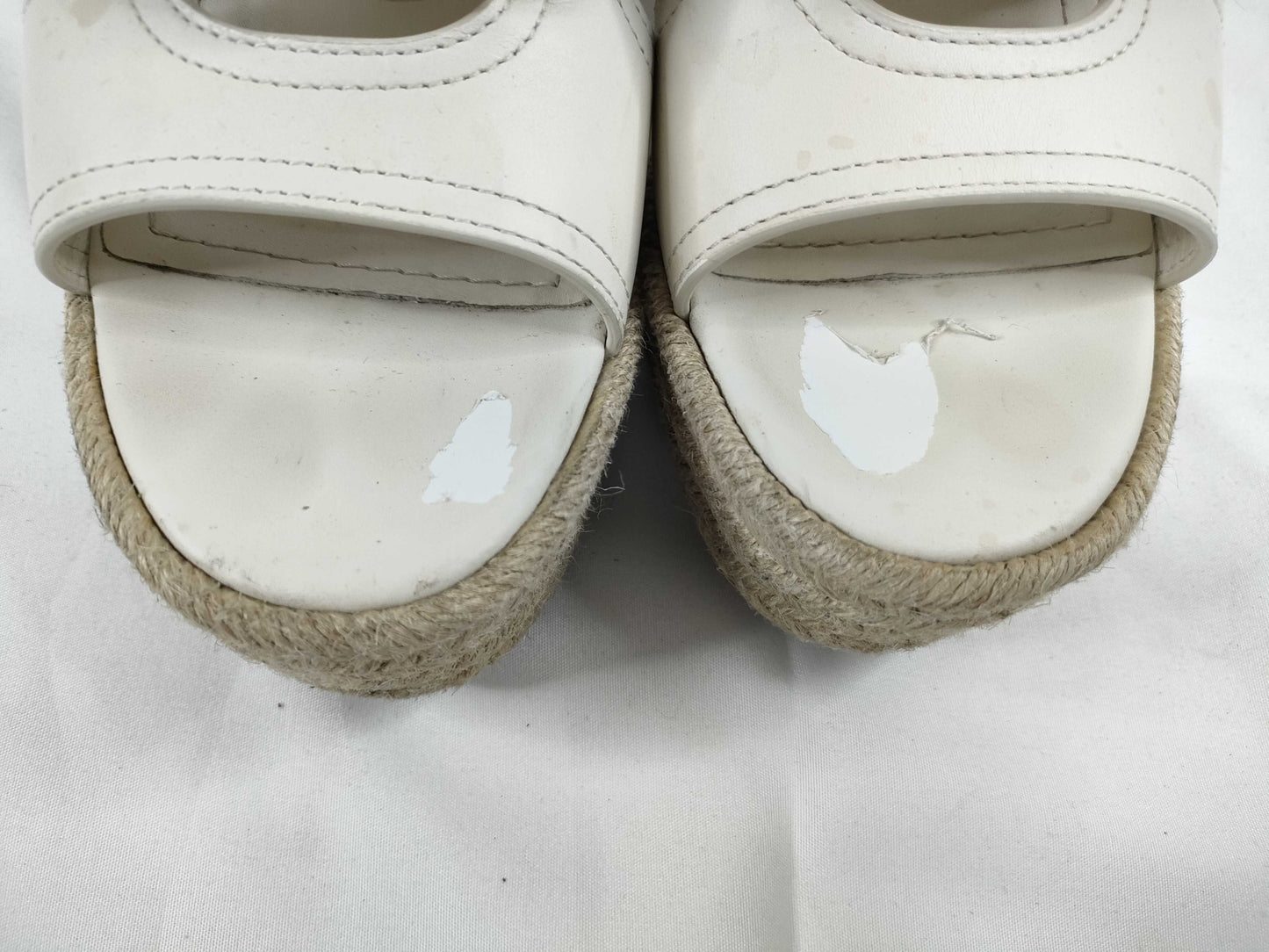 Dior Christian Dior Leather Wedge Sandals