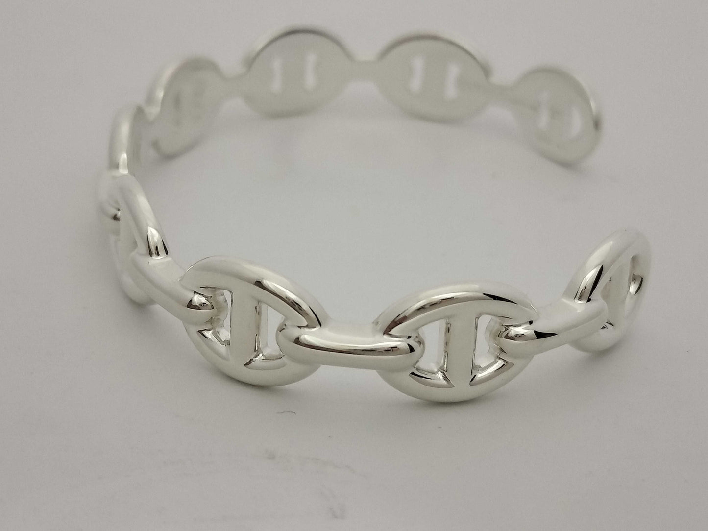 HERMES Chaine d'Ancre Ancienne Bangle, Ag925, Bracelet/Bangle
