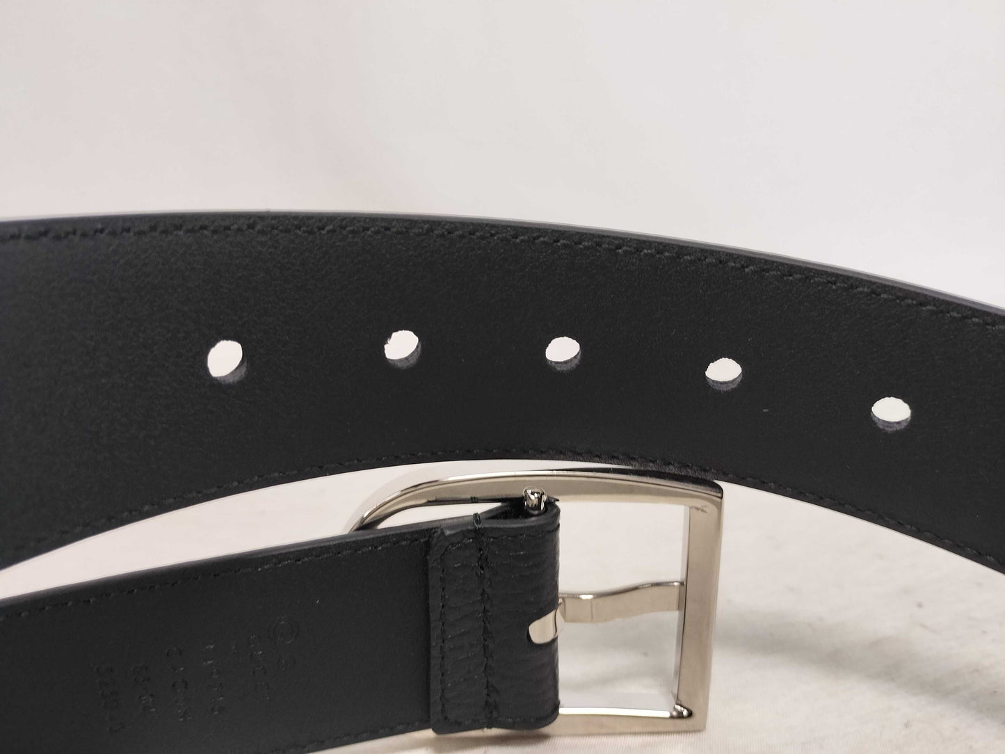 GUCCI Gucci Leather Belt Black 449716 Belt