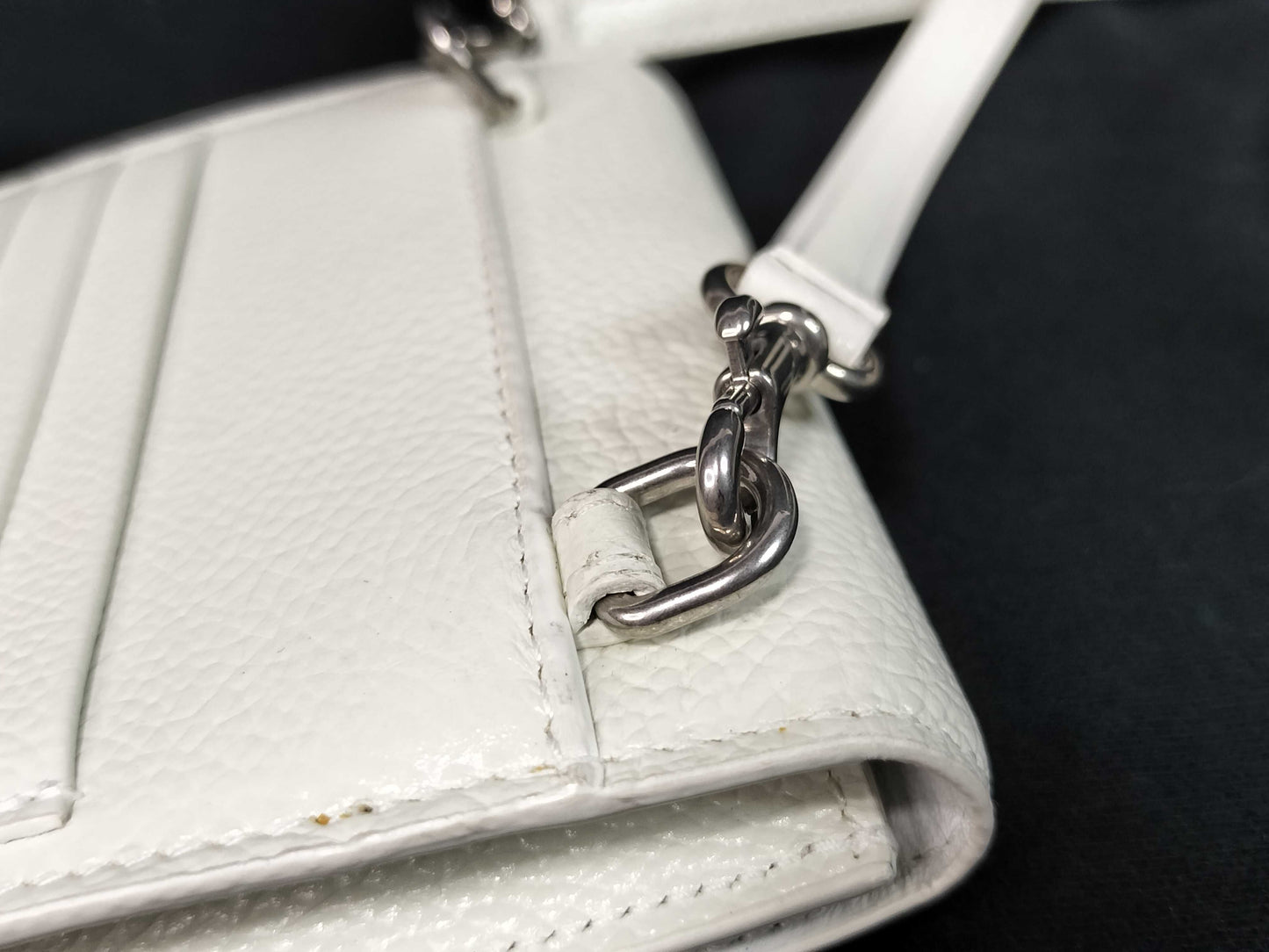 BALENCIAGA Smartphone Shoulder Bag, White, 640536