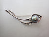 TASAKI Black Pearl Brooch, Approx. 9.2mm Diameter, Sterling Silver, 6.7g