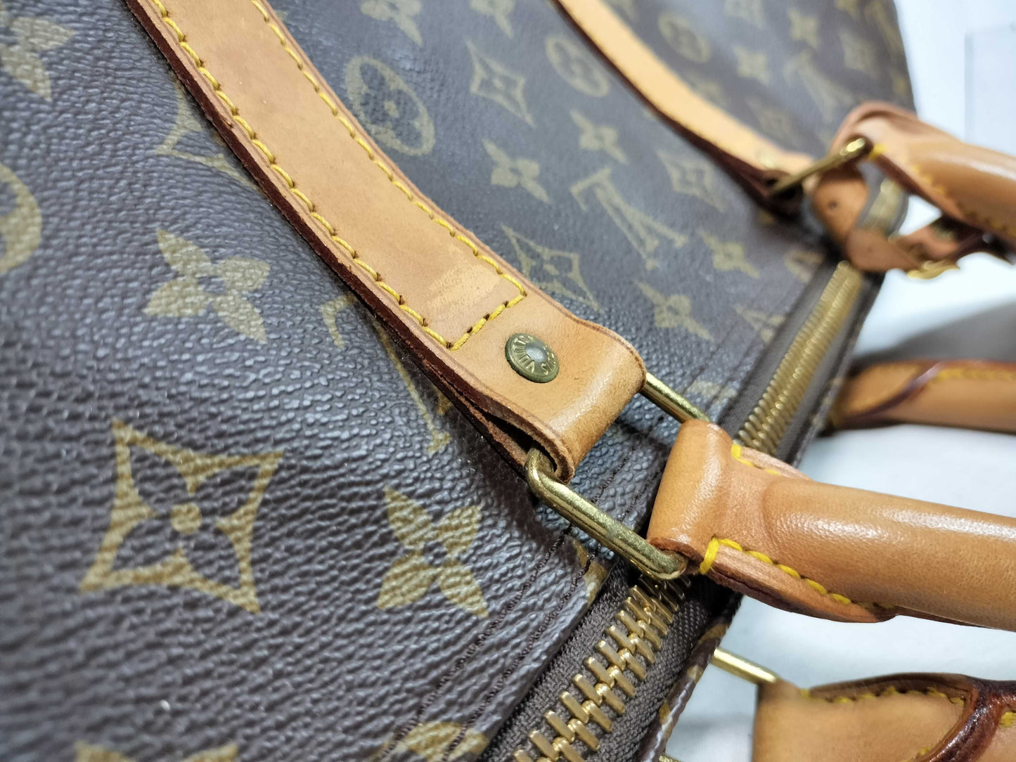 LOUIS VUITTON Monogram Keepall 55 Boston Bag