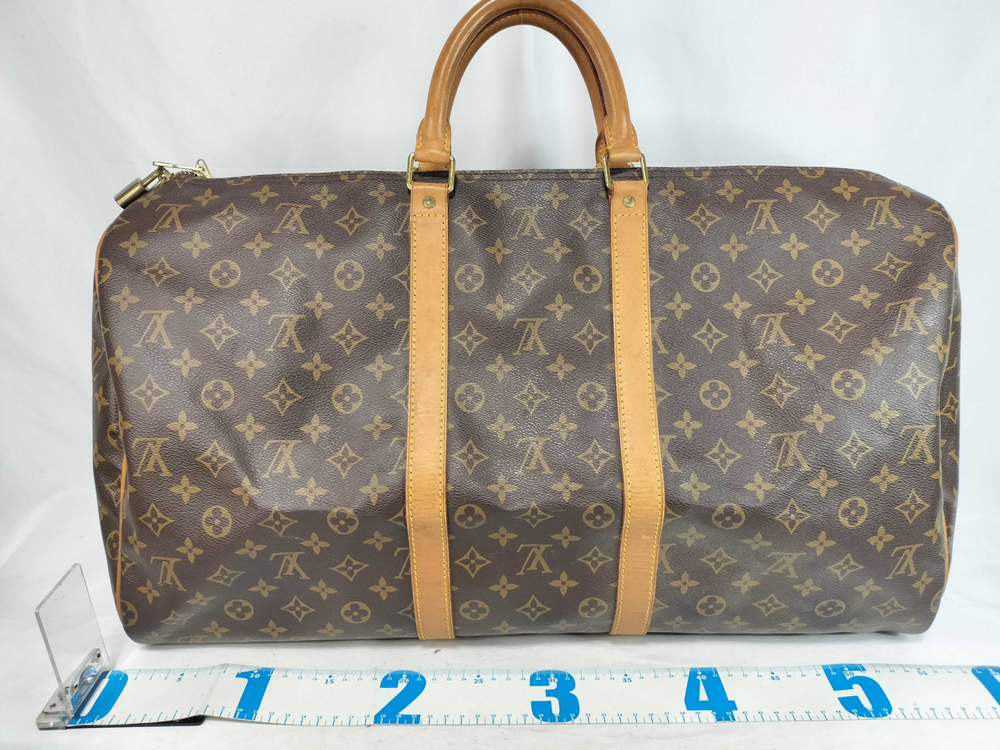 LOUIS VUITTON Monogram Keepall 55 Boston Bag