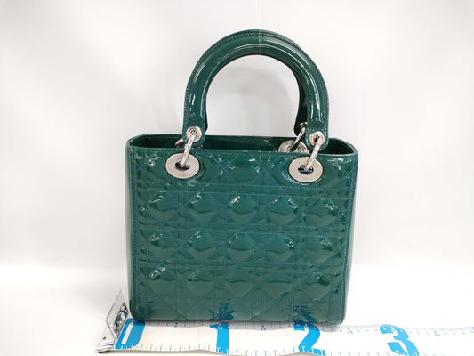 Dior Lady Dior Patent Handbag