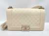 CHANEL Boy Chanel Beige Shoulder Bag