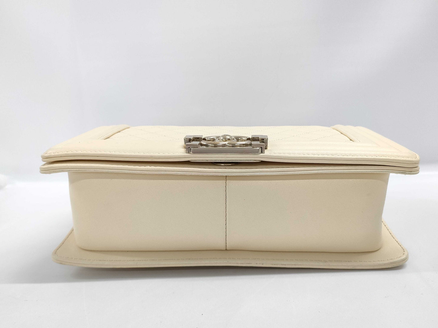 CHANEL Boy Chanel Beige Shoulder Bag