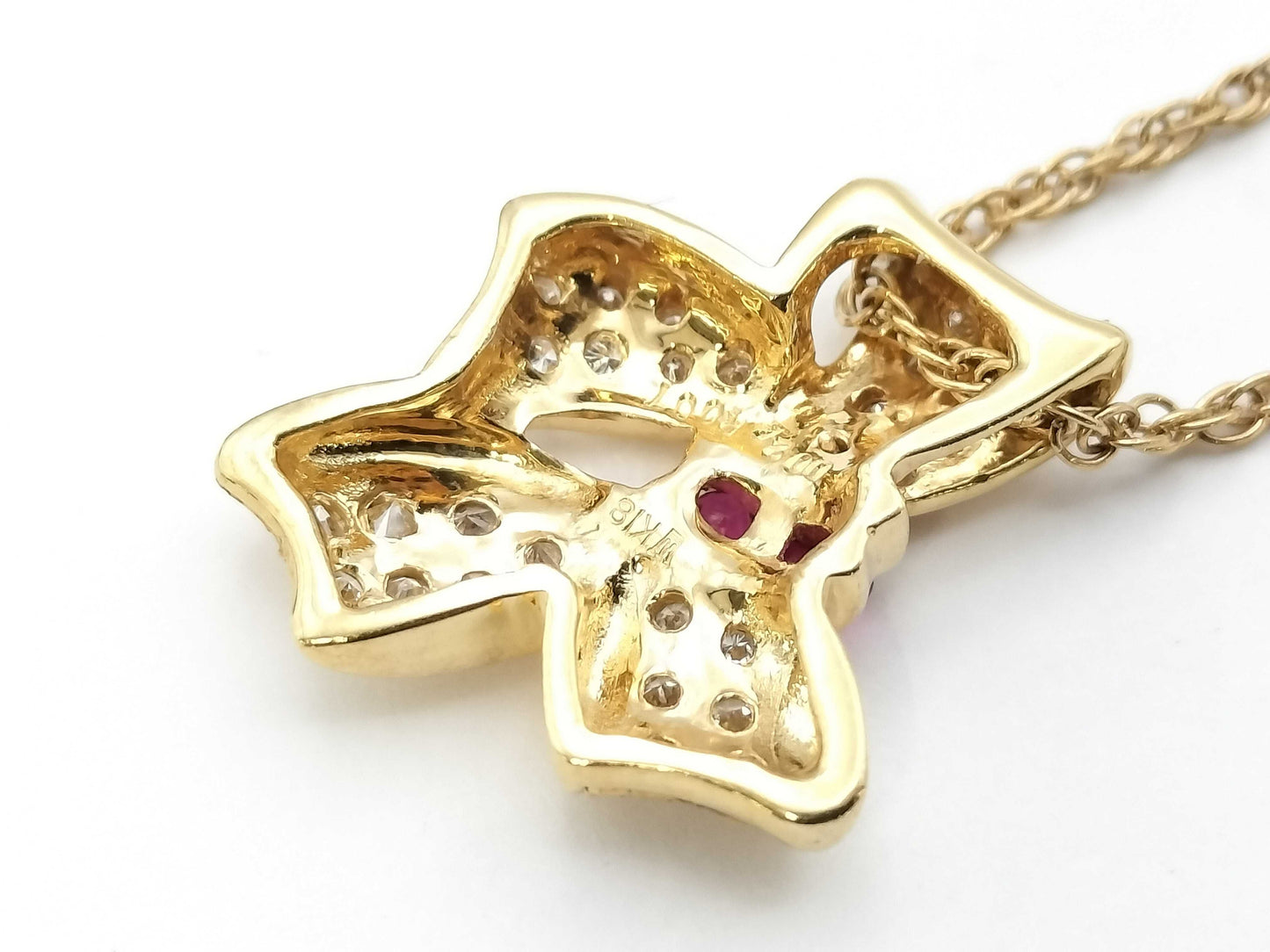 R0.07ct D0.20ct K18 5.5g Necklace