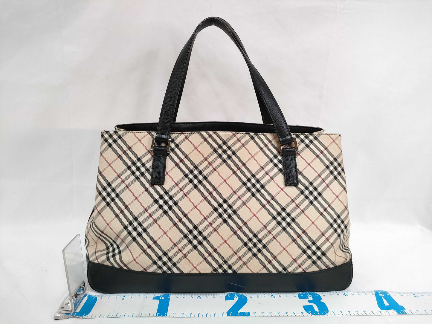 BURBERRY Nova Check Tote Bag Handbag