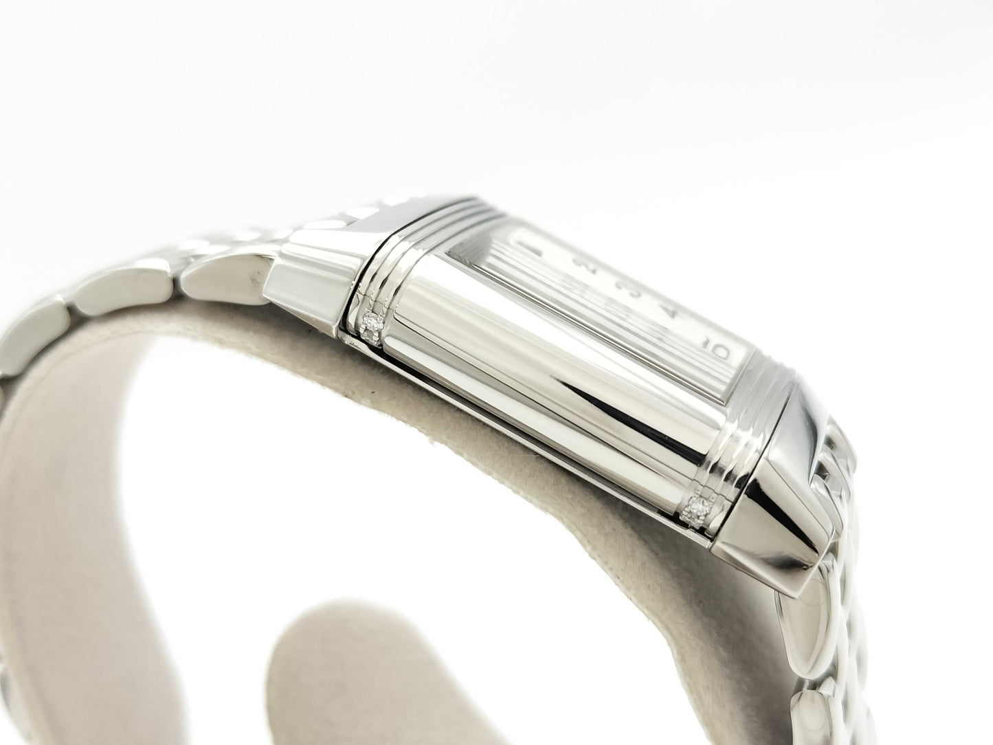 JAEGER LECOULTRE Reverso Duet Q2668120 266.8.44 2102594 Stainless Steel Hand-Wound Silver Dial Unmoving Women's Watch