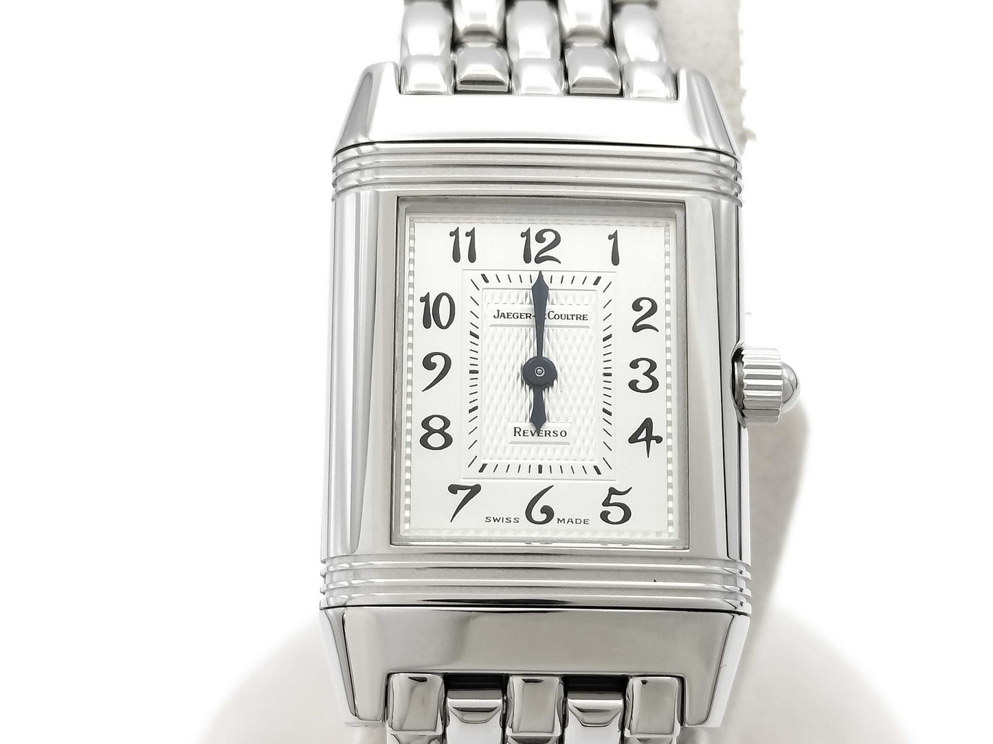 JAEGER LECOULTRE Reverso Duet Q2668120 266.8.44 2102594 Stainless Steel Hand-Wound Silver Dial Unmoving Women's Watch