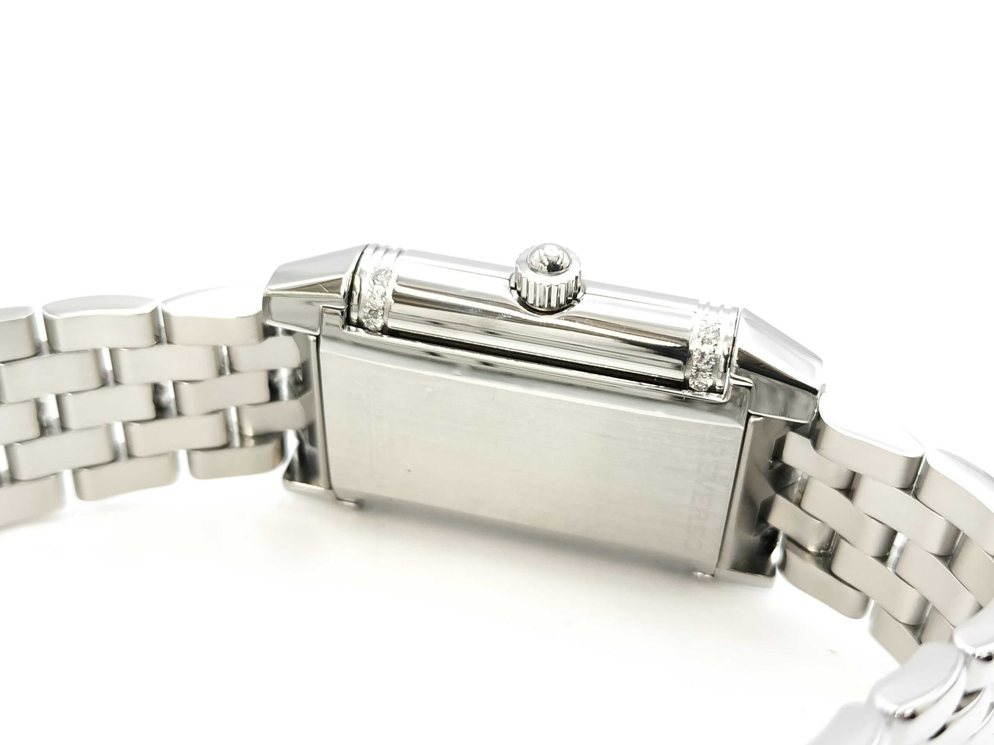 JAEGER LECOULTRE Reverso Duet Q2668120 266.8.44 2102594 Stainless Steel Hand-Wound Silver Dial Unmoving Women's Watch