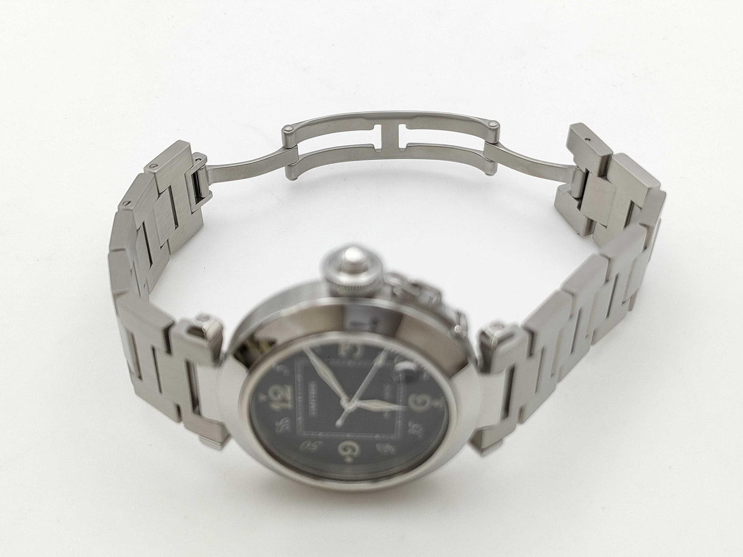 Cartier Pasha C W31043M7 2324 CC786102 Automatic Black Dial Men's Watch