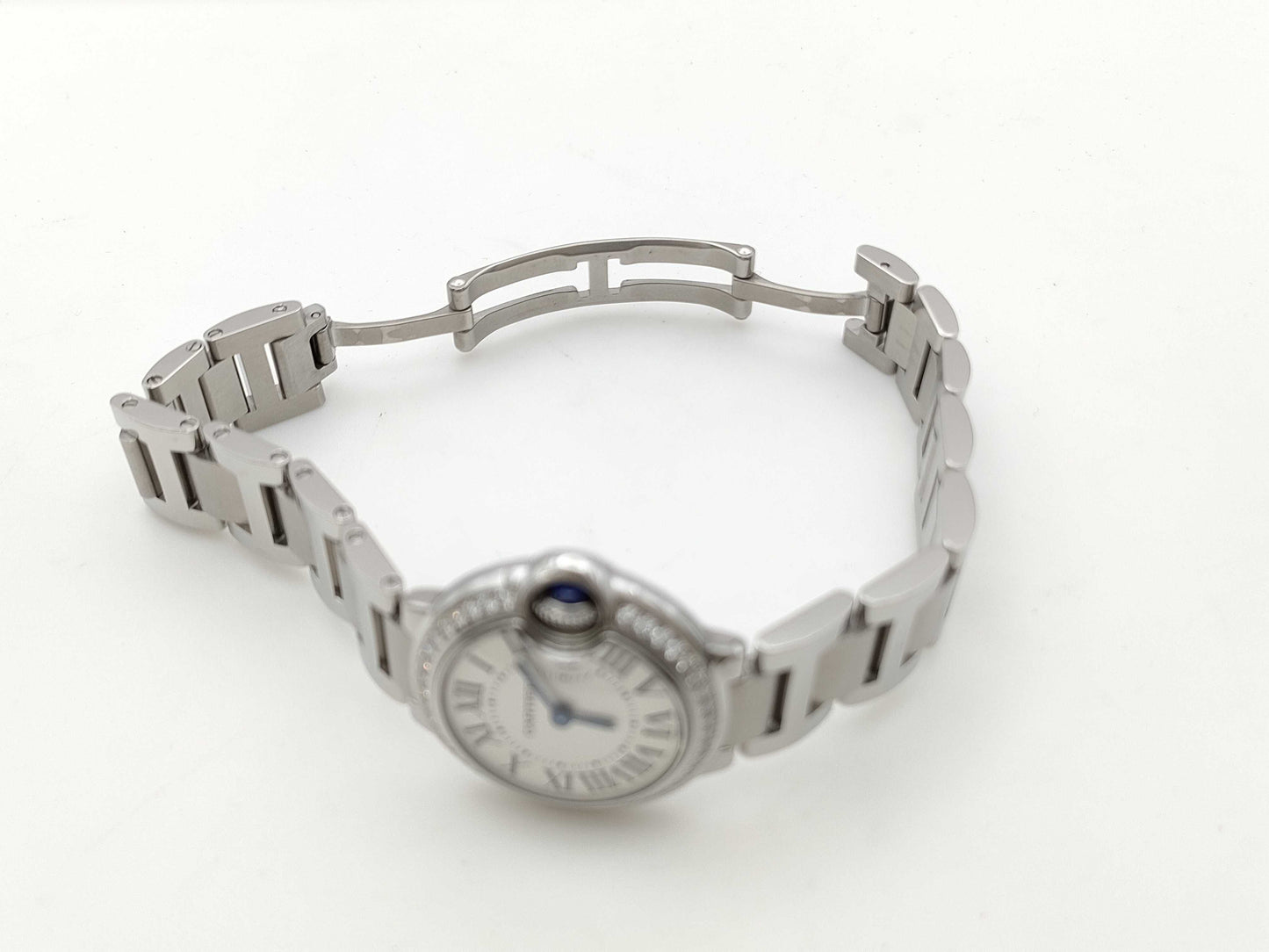 Cartier Ballon Bleu W4BB0015 3009 796844YX Stainless Steel Quartz Silver Dial Women's Watch