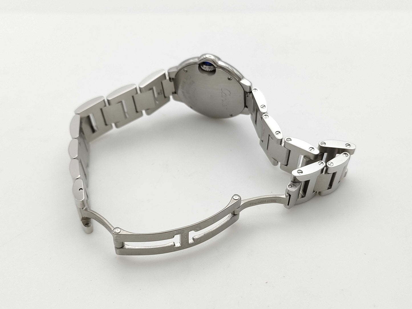Cartier Ballon Bleu W4BB0015 3009 796844YX Stainless Steel Quartz Silver Dial Women's Watch