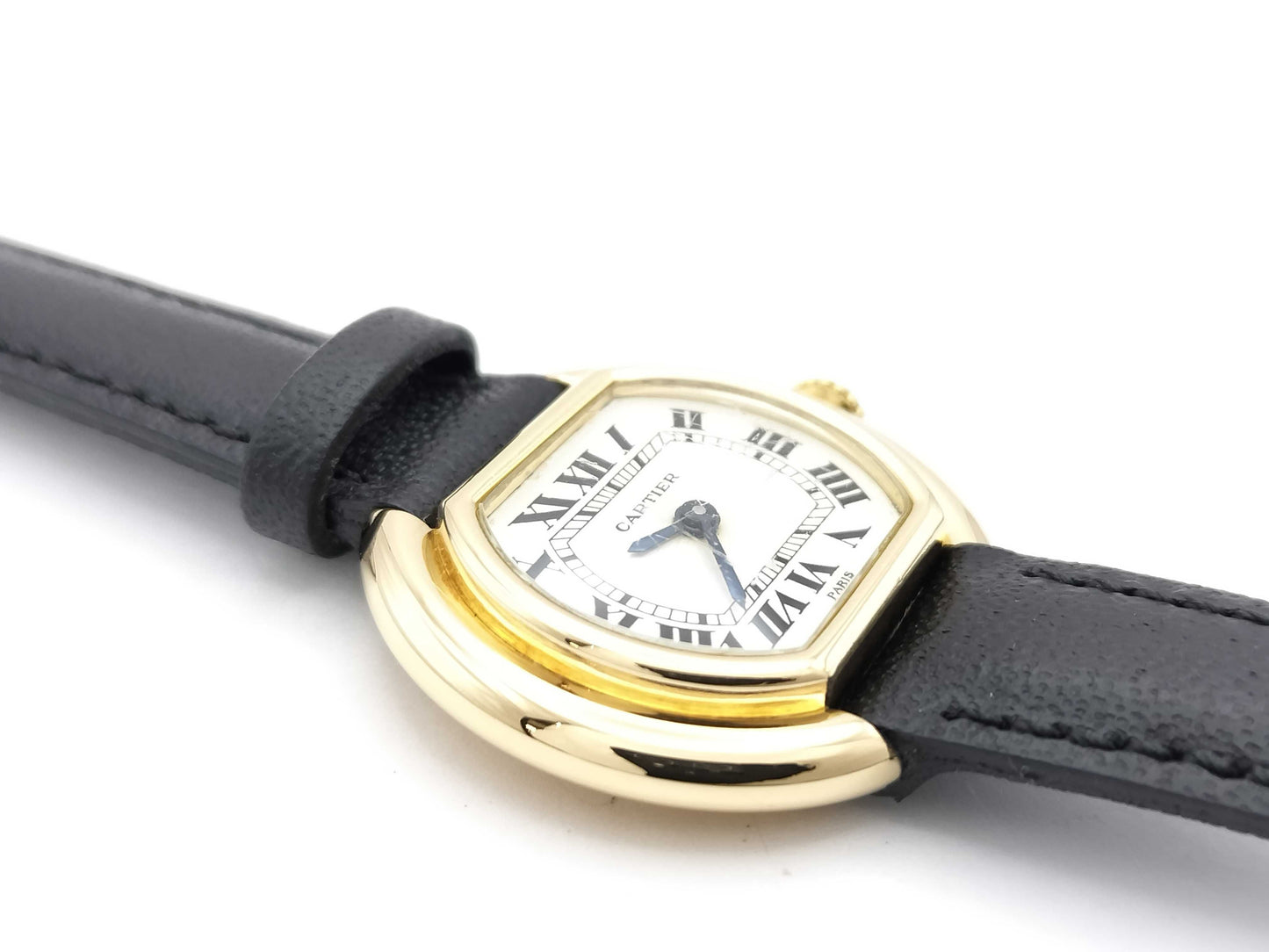 Cartier Ellipse 81974053 670811234 Manual Winding PARIS Dial 18K Gold Unmoving Women's Watch