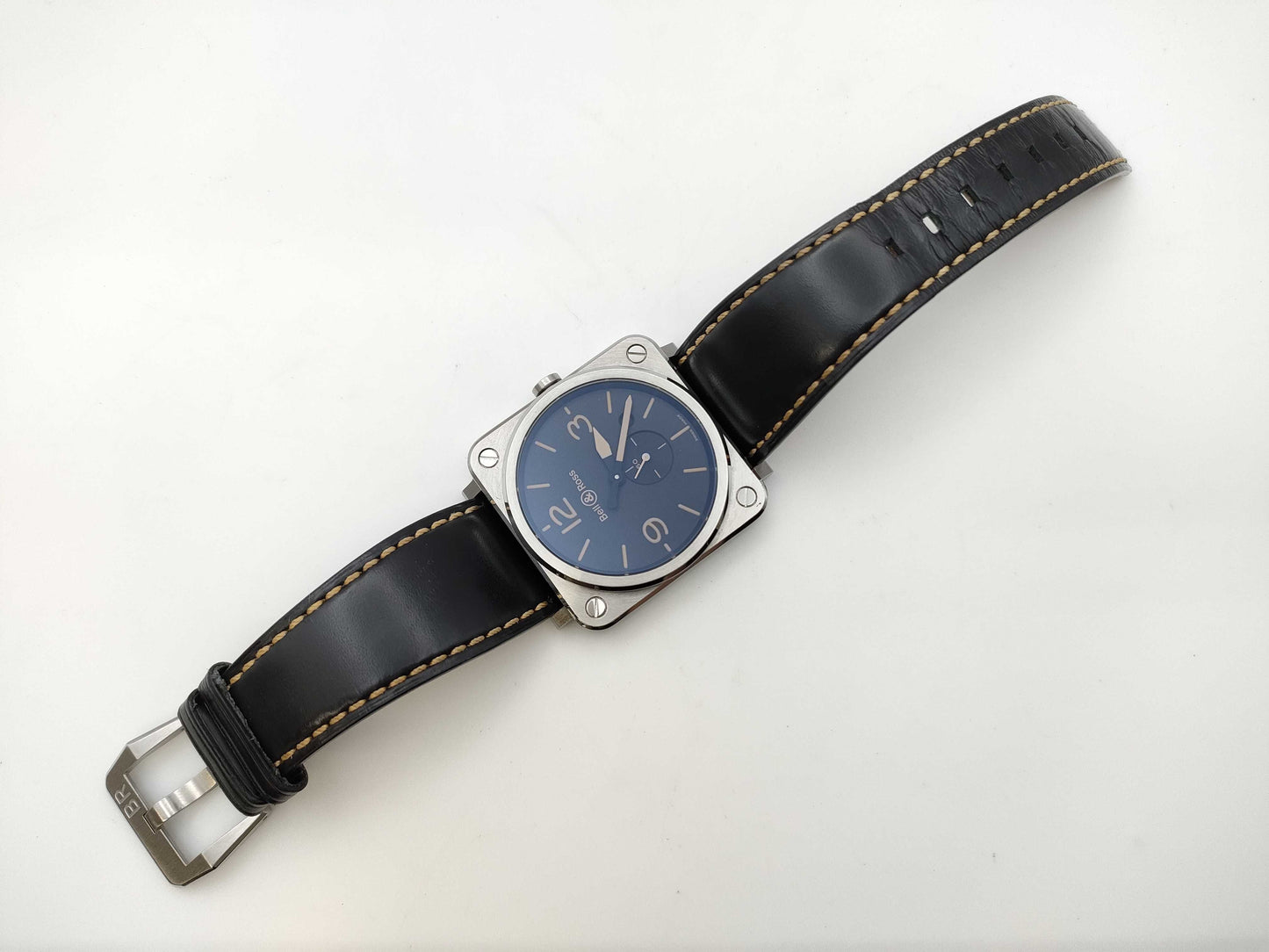 Bell & Ross Heritage BRS-64-S-07080 Quartz Black Dial Men's Watch