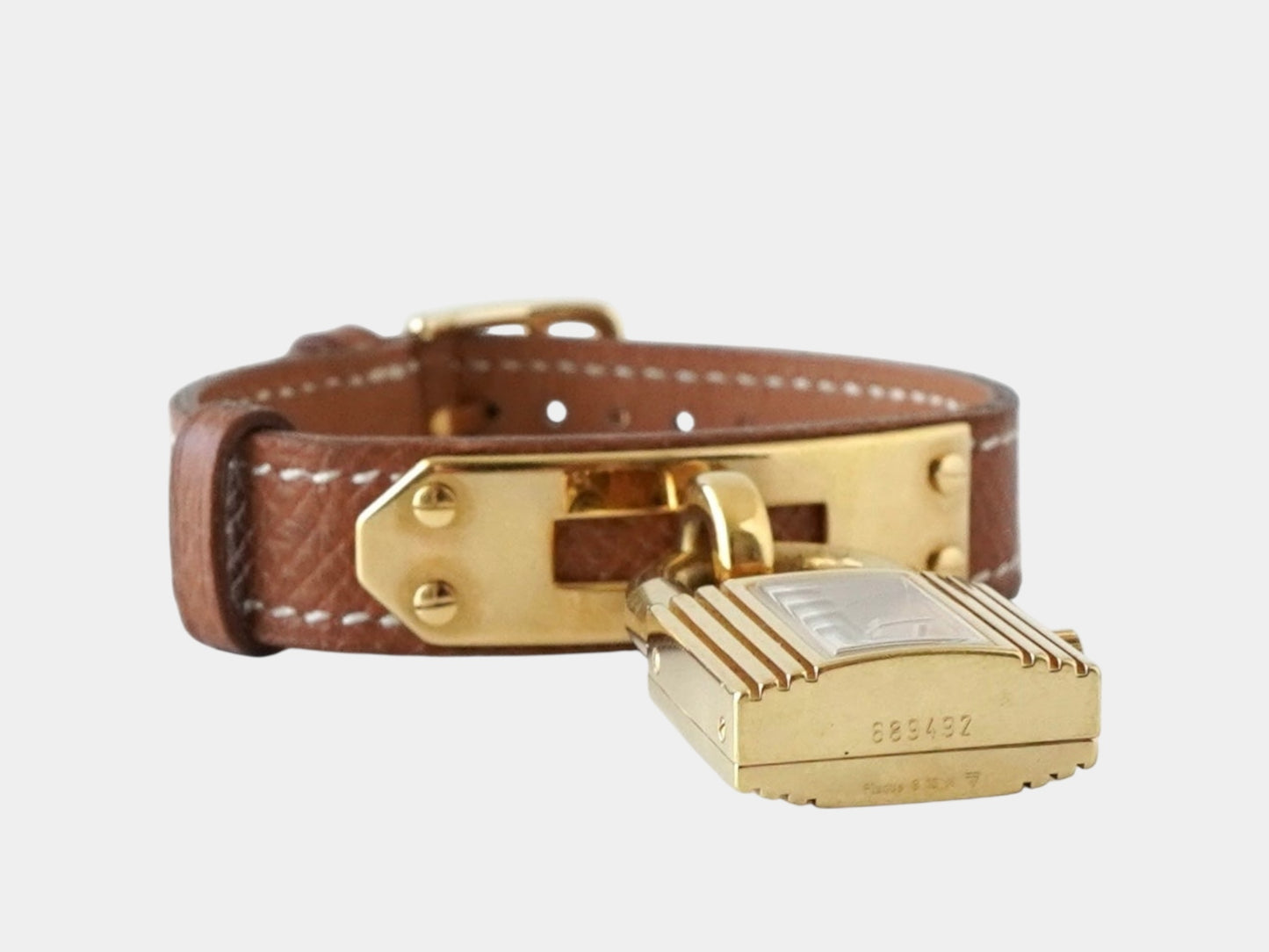 HERMES Kelly Watch 689492 Quartz Gold Brown Women's Watch